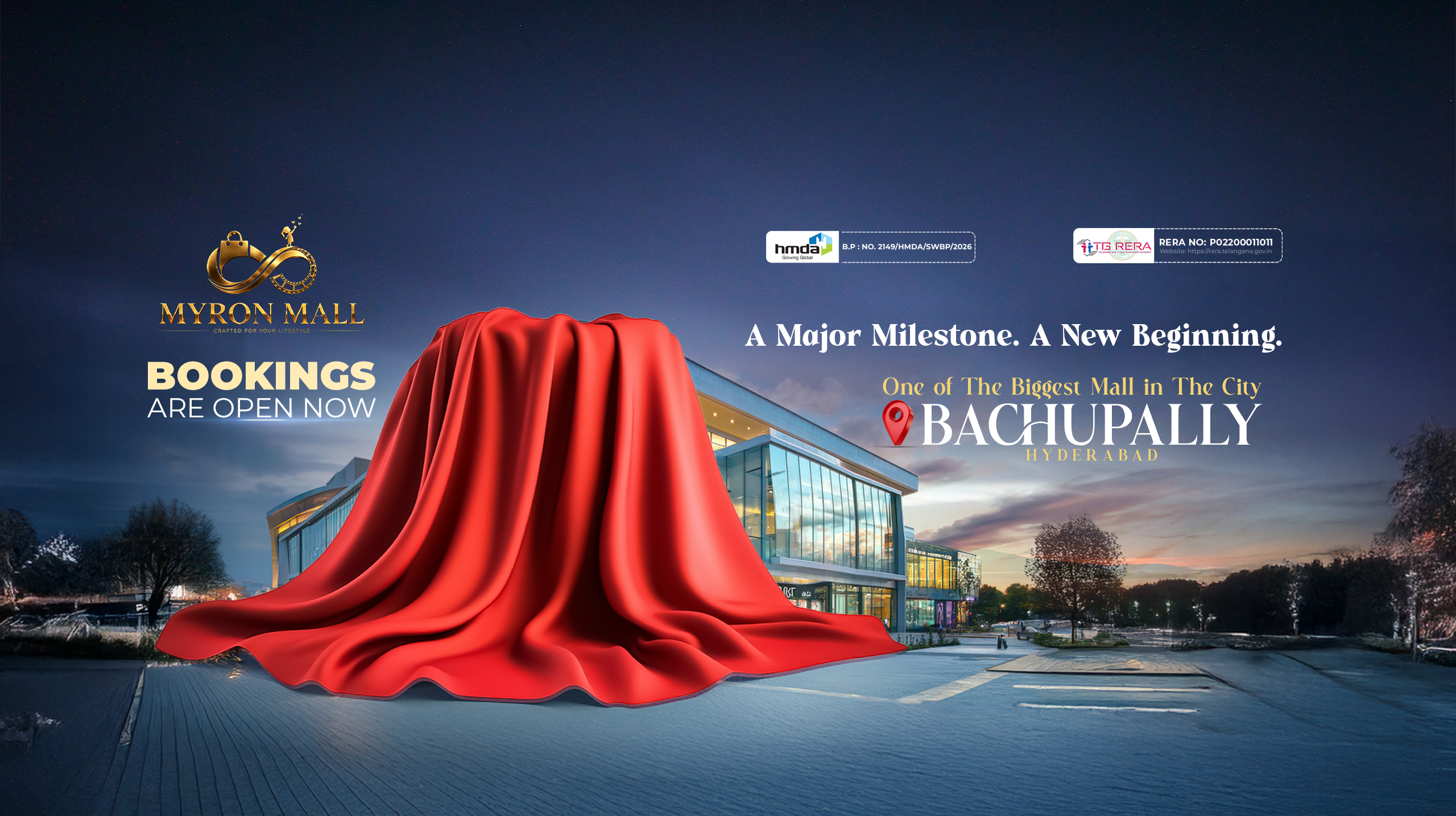 Myron Mall Bachupally 2026 – upcoming premium shopping mall near Candeur Eternia