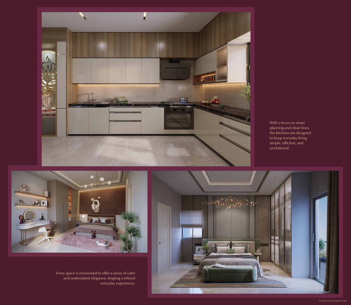 Candeur Eternia interior – spacious rooms